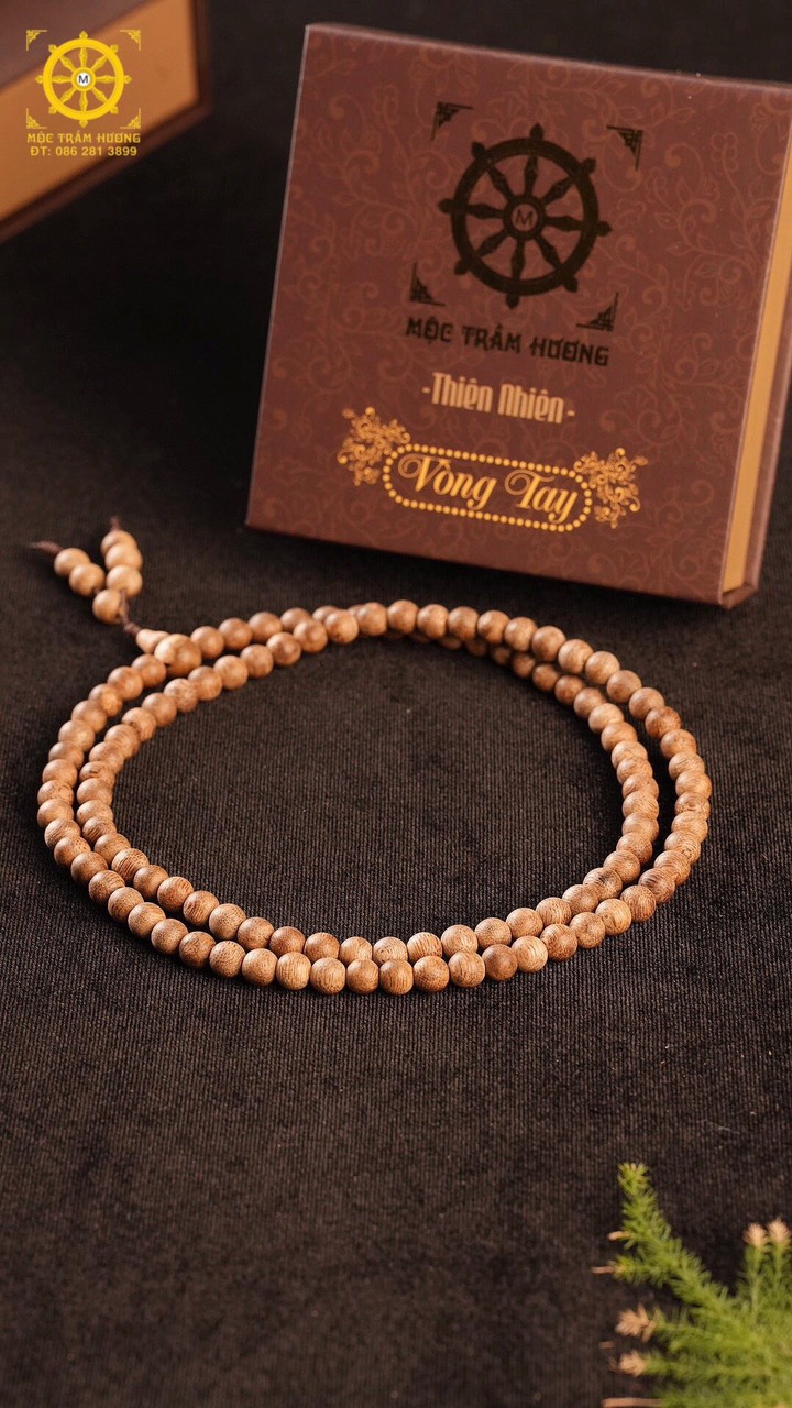 Vòng Tay Trầm Hương Tự Nhiên Việt Nam 108 Hạt