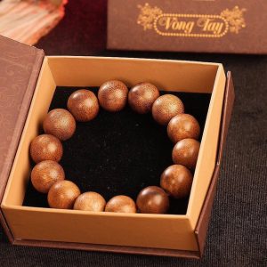 Vòng trầm indo tự nhiên 14mm