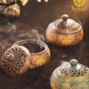 Lư gốm xông trầm cao cấp.